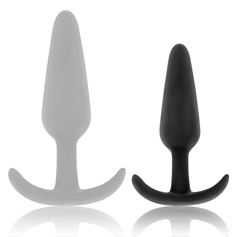 BLACK&SILVER™ - HANSEL™ SILICONE LOOP ANAL PLUG SIZE S