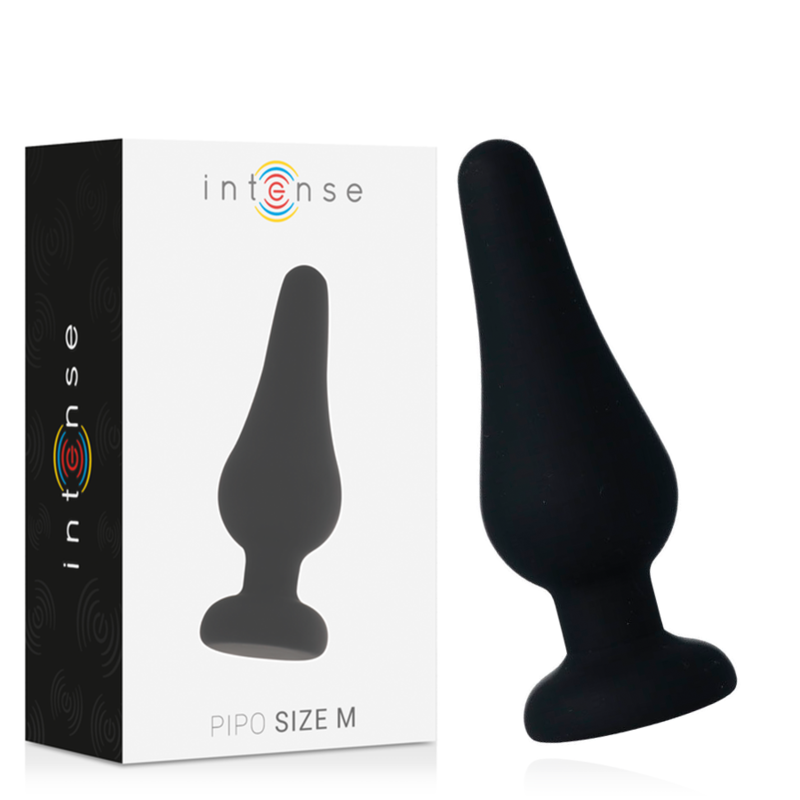 INTENSE ANAL PLUG PIPO M SILICONE BLACK 11 CM