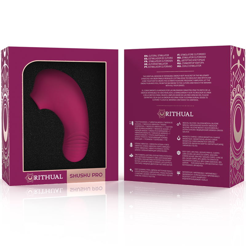 RITHUAL™ - SHUSHU PRO STIMULATOR CLITORAL 2 POWERFULL MOTORS ORCHID