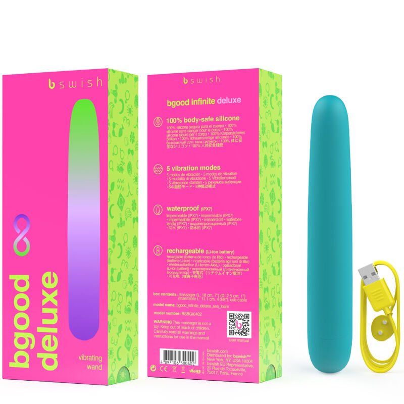 Bswish - Bgood Infinite Deluxe Silicone Rechargeable Vibrator Sea Foam