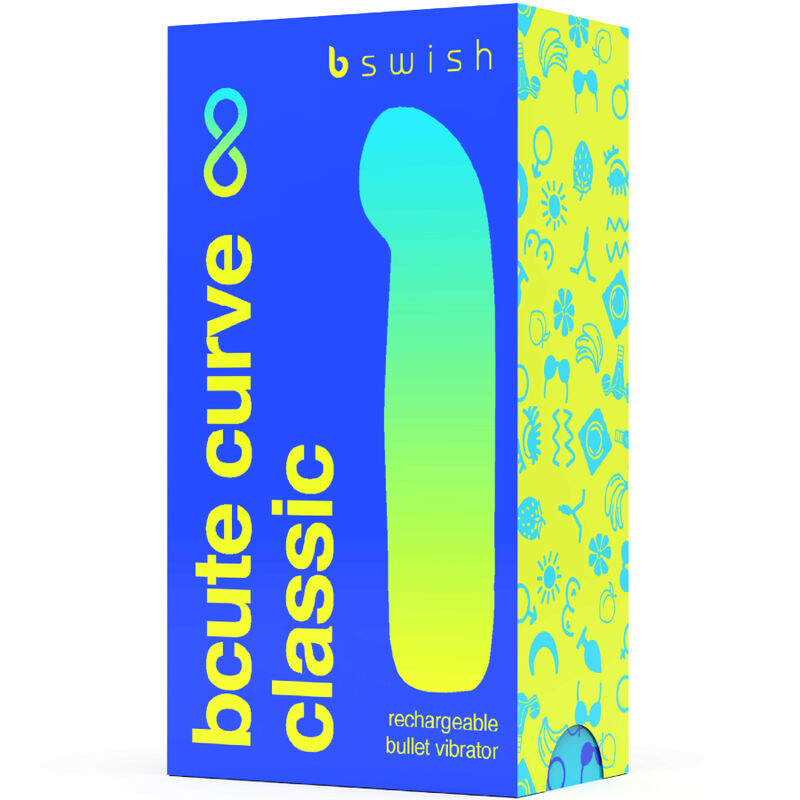 Bswish - Bcute Curve Infinite Classic Silicone Rechargeable Vibrator Electric Blue