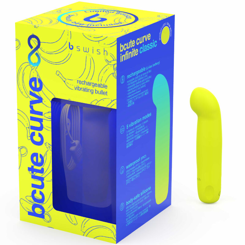 Bswish - Bcute Curve Infinite Classic Limited Edition Silicone Rechargeable Vibrator Citrus Yellow