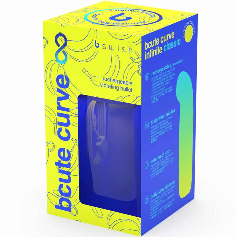 Bswish - Bcute Curve Infinite Classic Limited Edition Silicone Rechargeable Vibrator Citrus Yellow