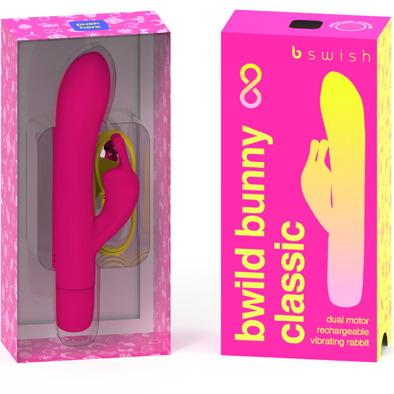 Bswish - Bwild Bunny Infinite Classic Silicone Rechargeable Vibrator Sunset Pink