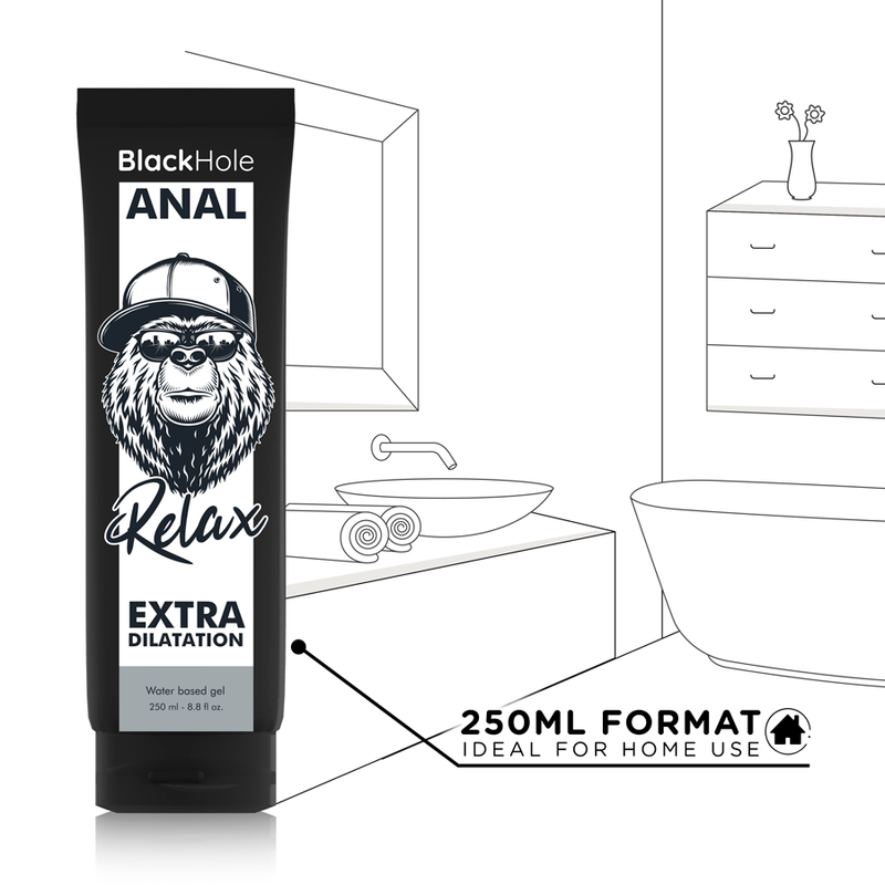 Blakc Hole™ - Vesipohjainen geeli anaalin laajentamiseen 250ml