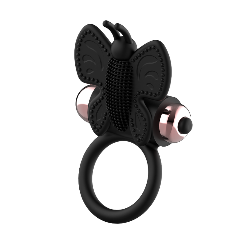COQUETTE CHIC DESIRE COCK RING BUTTERFLY  WITH VIBRATOR BLACK/ GOLD