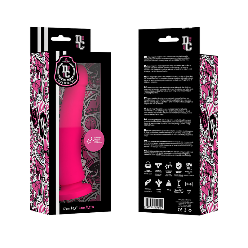 DELTA CLUB TOYS DONG PINK SILICONE 17 X 3 CM