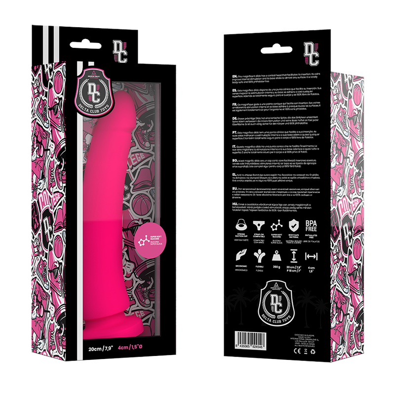 DELTA CLUB TOYS DONG PINK SILICONE 20 X 4 CM