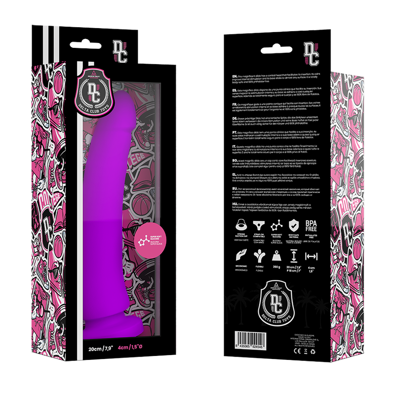 DELTA CLUB TOYS DONG PURPLE SILICONE 20 X 4 CM