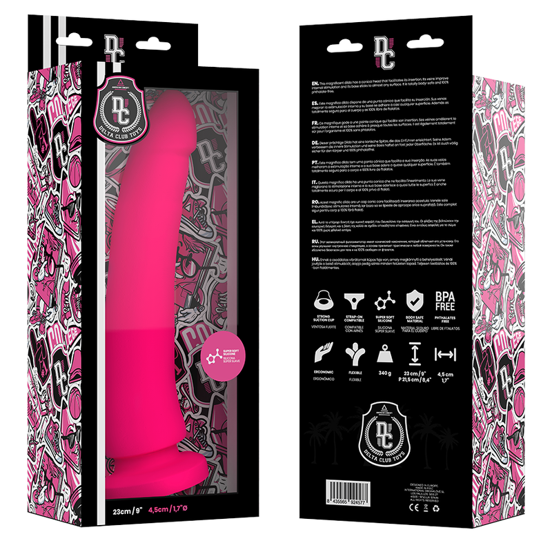 DELTA CLUB TOYS DONG PINK SILICONE 23 X 4.5 CM