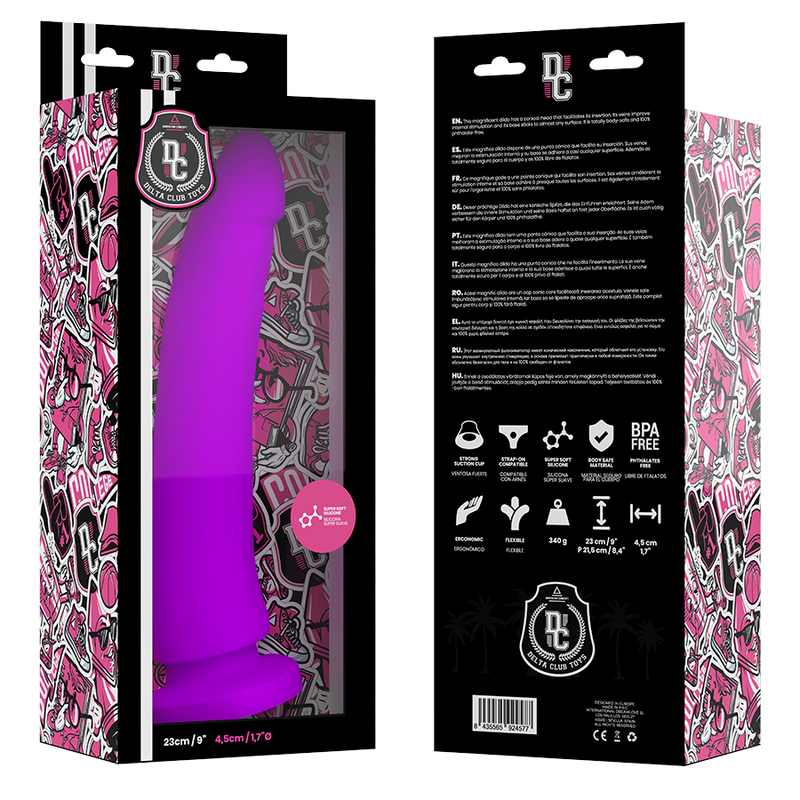 DELTA CLUB TOYS DONG PURPLE SILICONE 23 X 4.5 CM